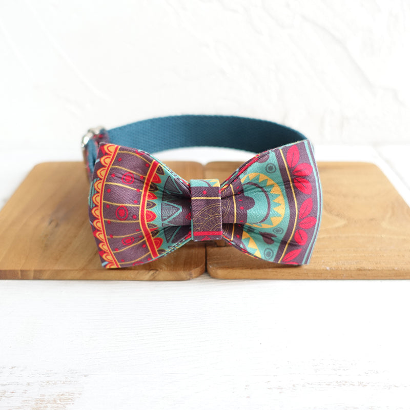 Custom Maya Patterns Dog Collar Bow Tie Set