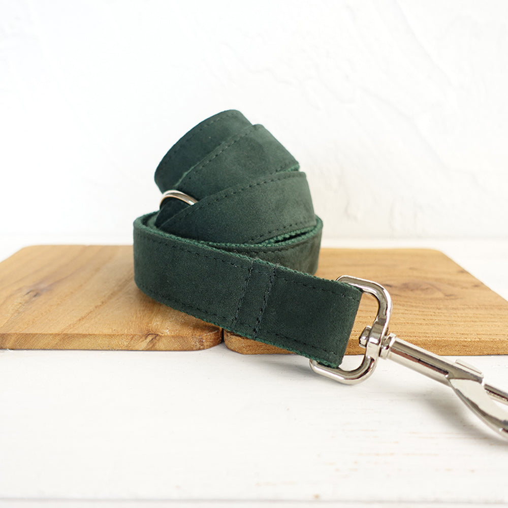 Custom Army Green Dog Collar And Leash Set