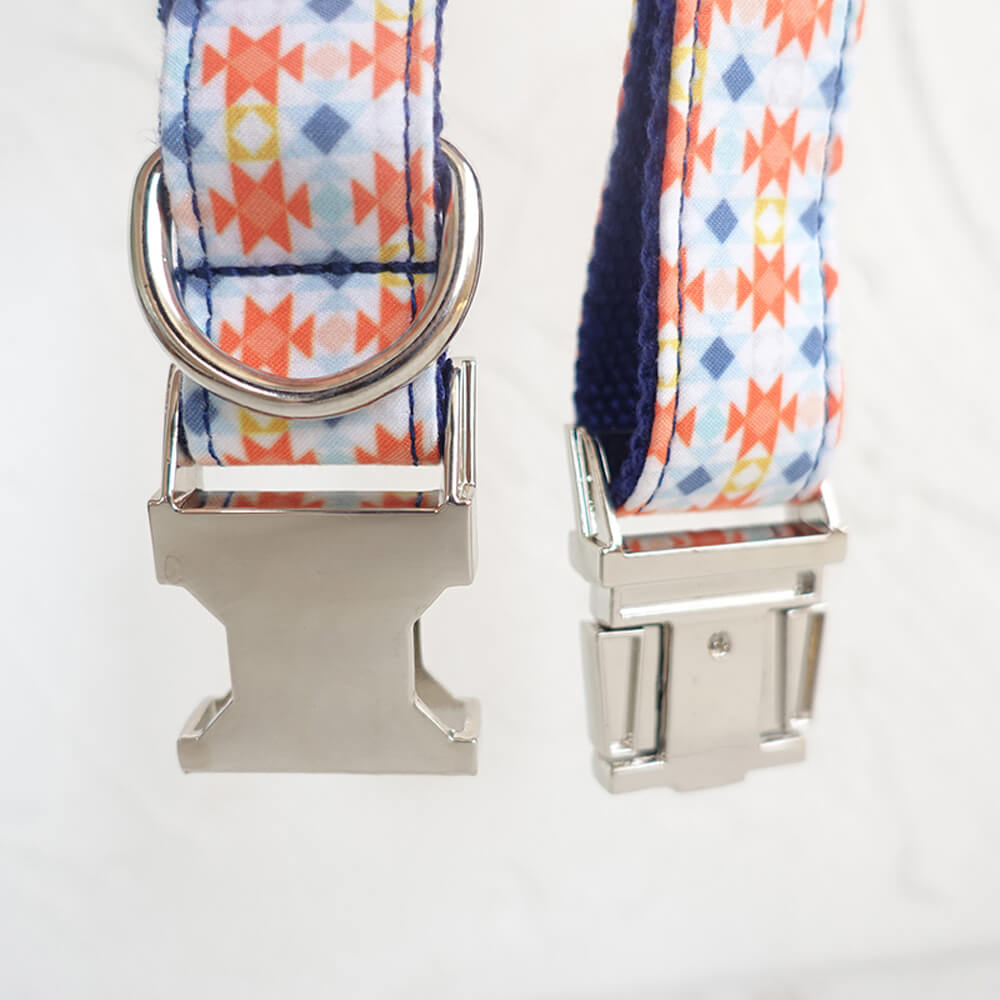 Custom Lantern Pattern Dog Collar