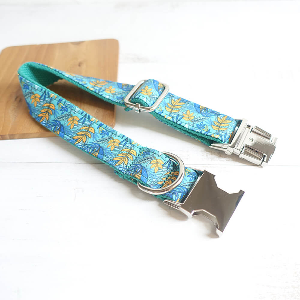 Custom Leaf Dog Collar