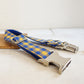 Custom Yellow Blue Plaid Dog Collar