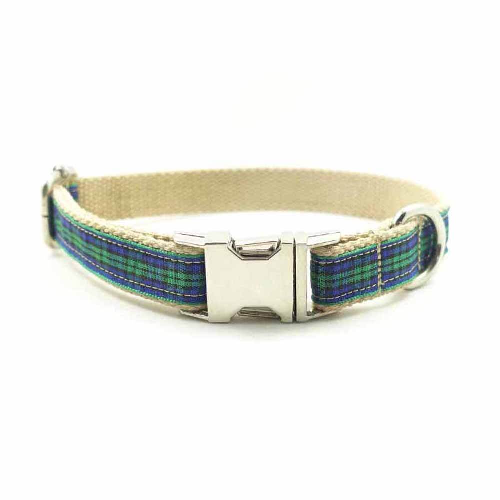 Scotland Plaid Dog Collar And Leash Set