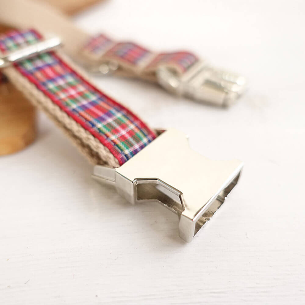 Custom Scotland Plaid Dog Collar