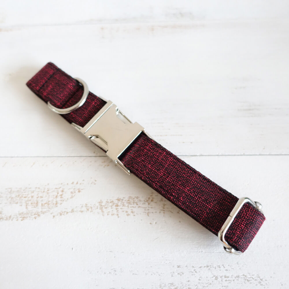 Custom Red Suit Dog Collar