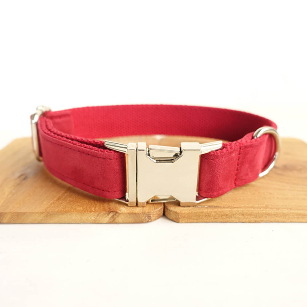 Custom Cherry Dog Collar Set