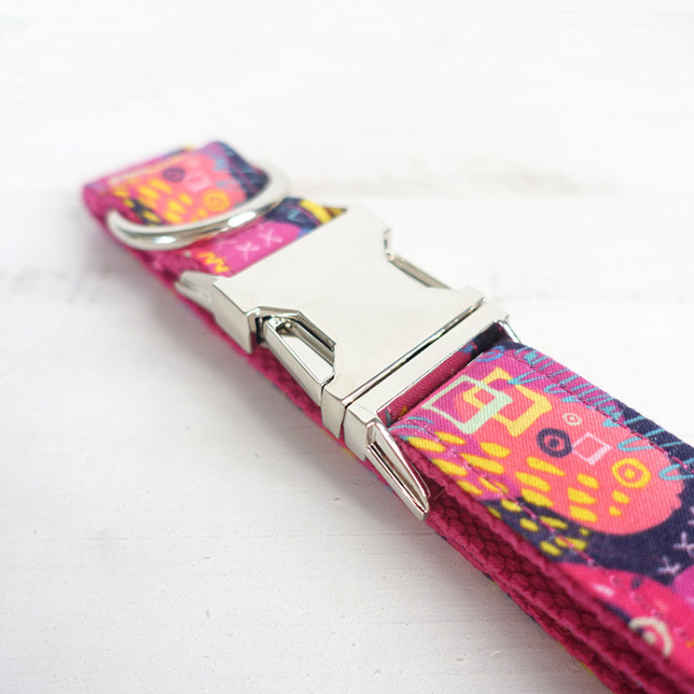 Custom Graffiti Dog Collar And Lease Set