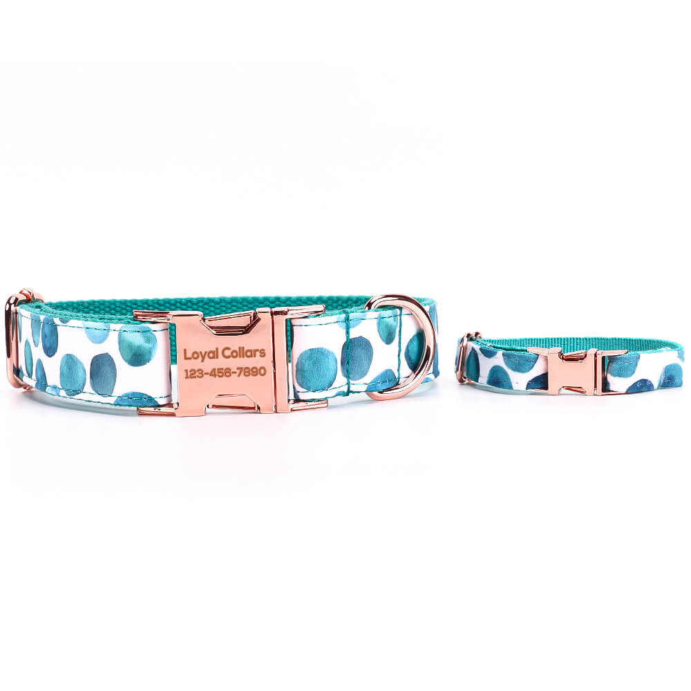 Matching Bubble Dog Collar And Bracelet Set