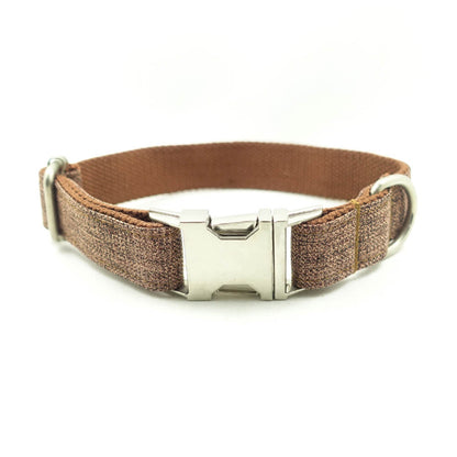 Custom Brown Suit Dog Collar