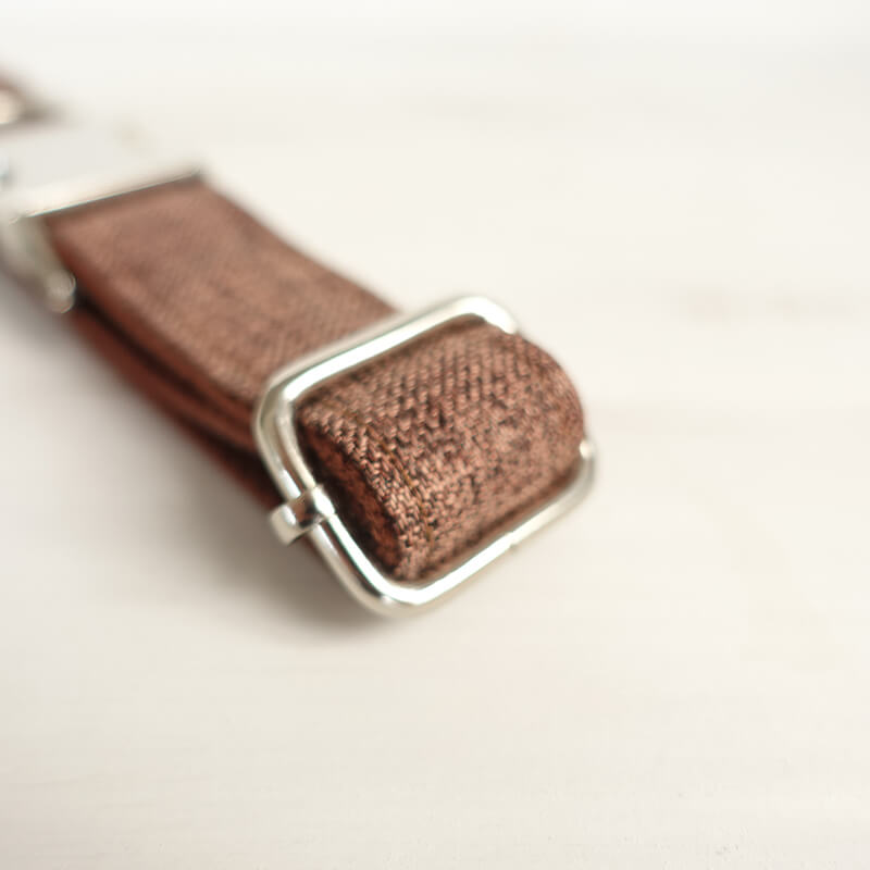 Custom Brown Suit Dog Collar