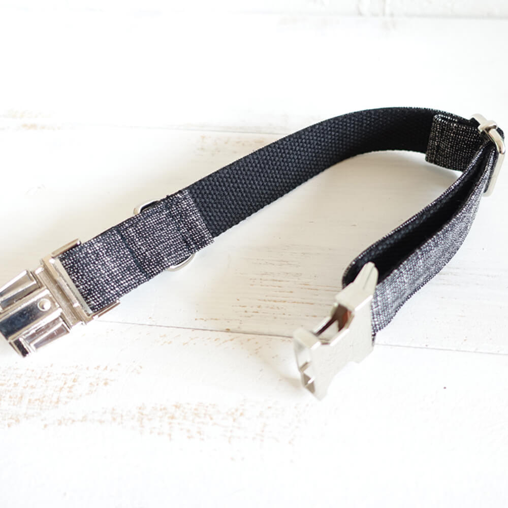 Custom Black Suit Dog Collar