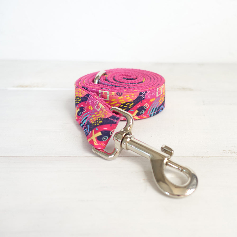 Pink Graffiti Dog Leash