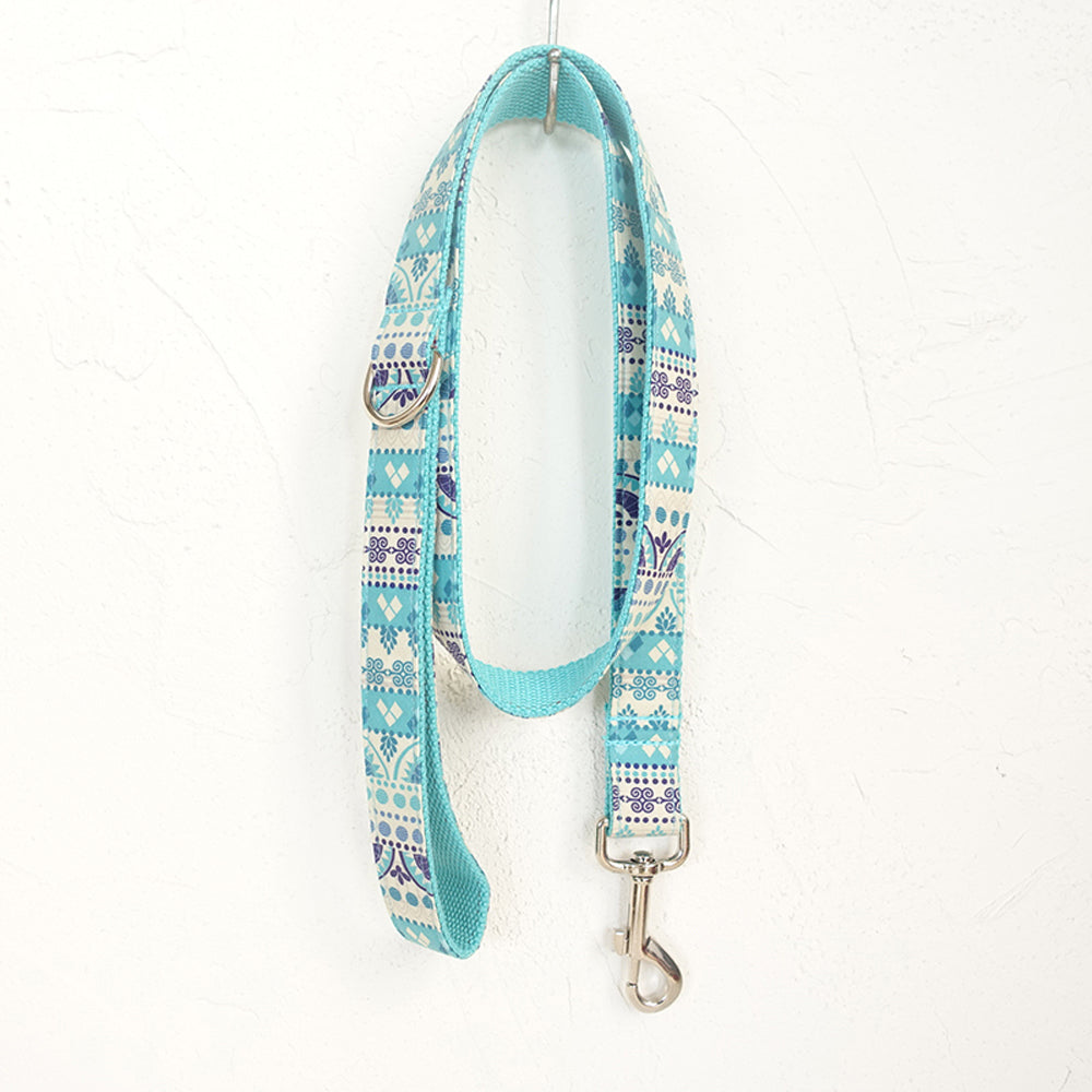 Folk Blue Dog Leash