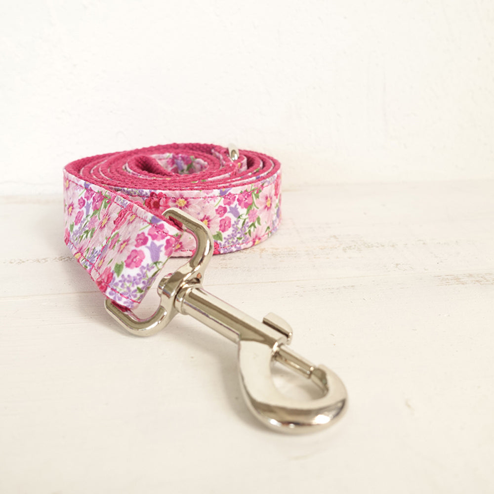 Pink Flower Dog Leash