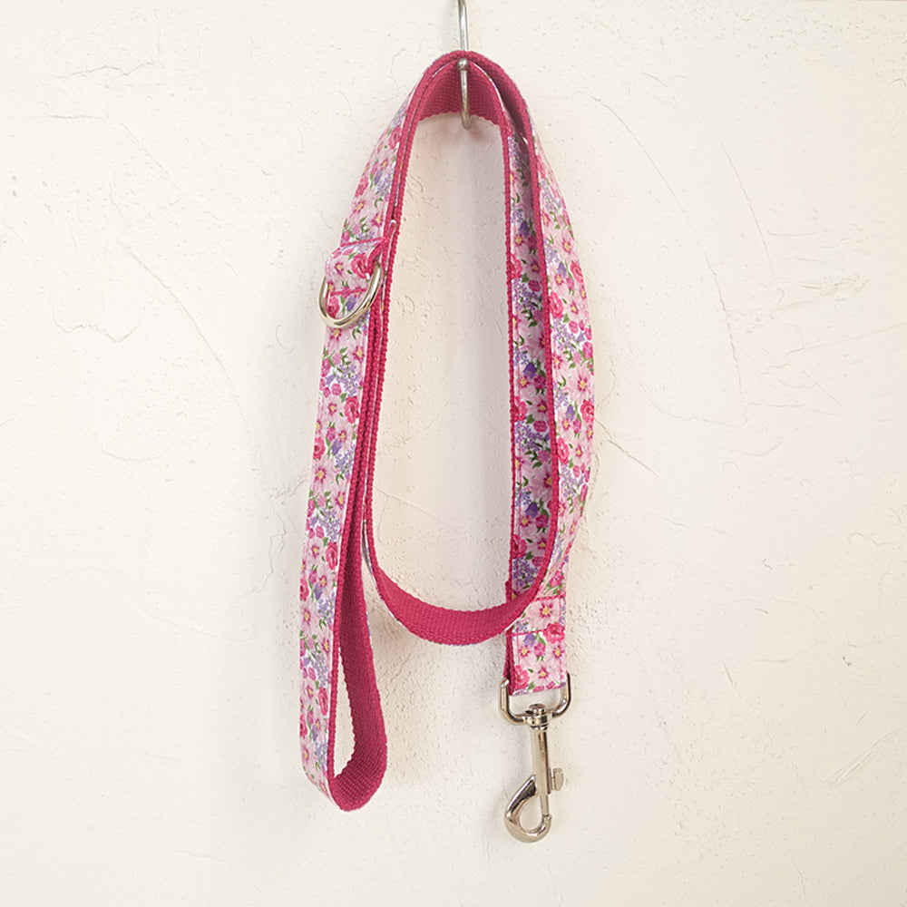 Pink Flower Dog Leash