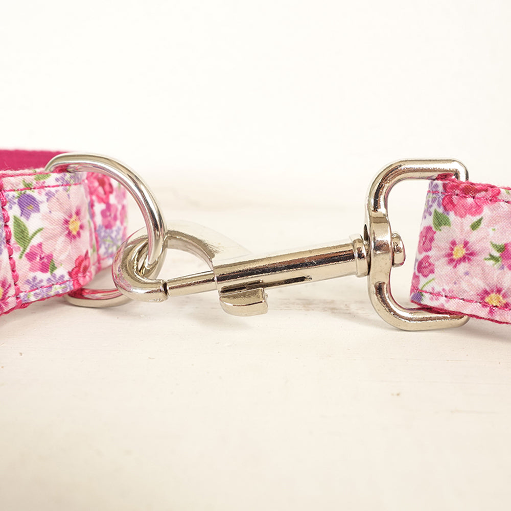 Pink Flower Dog Leash