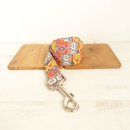 Gray Boho Dog Leash