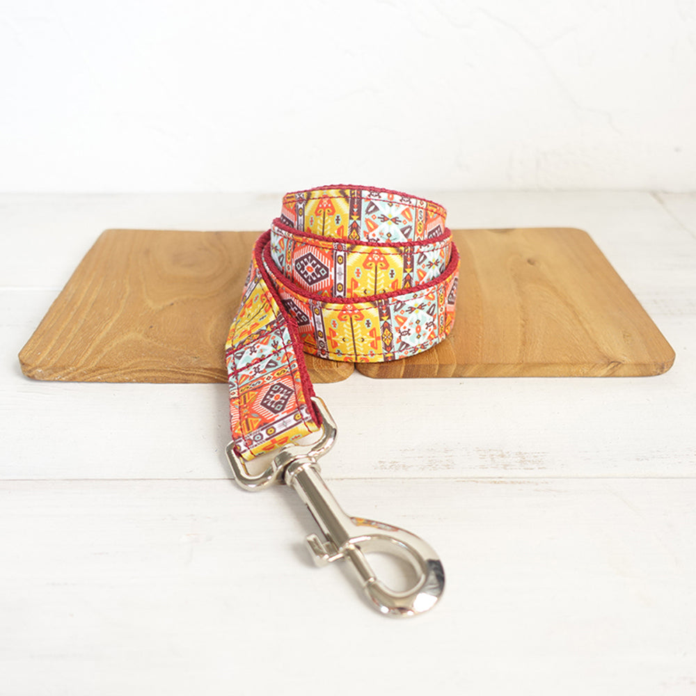 Red Boho Dog Leash