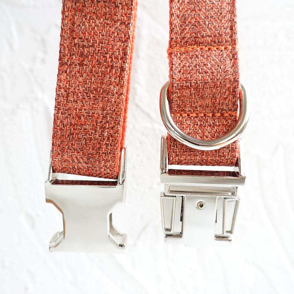 Custom Orange Suit Dog Collar