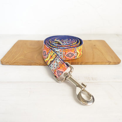 Blue Boho Dog Leash