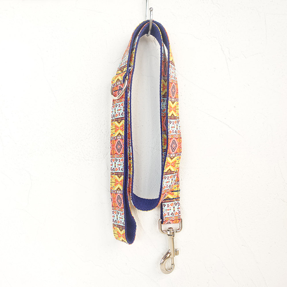 Blue Boho Dog Leash