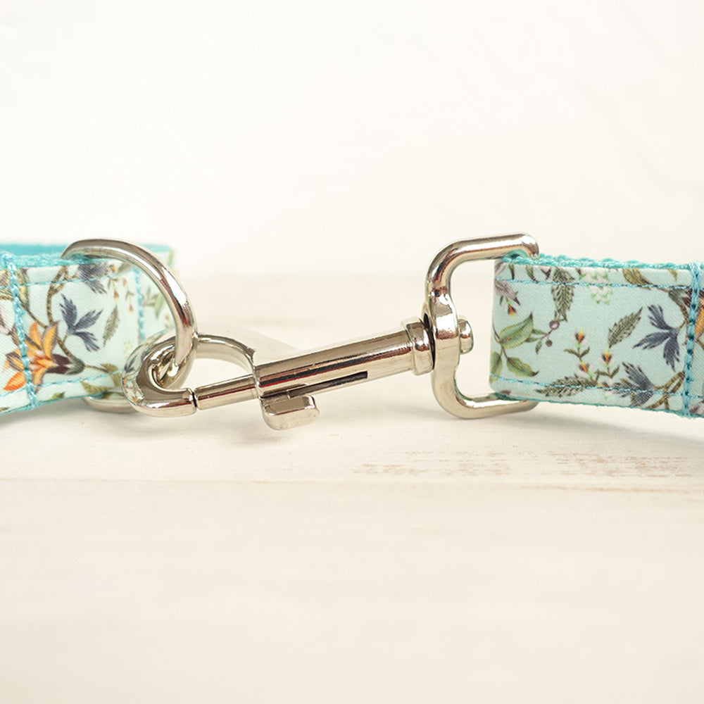 Blue Flower Dog Leash