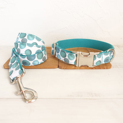 Custom Bubble Dog Collar And Leash Set