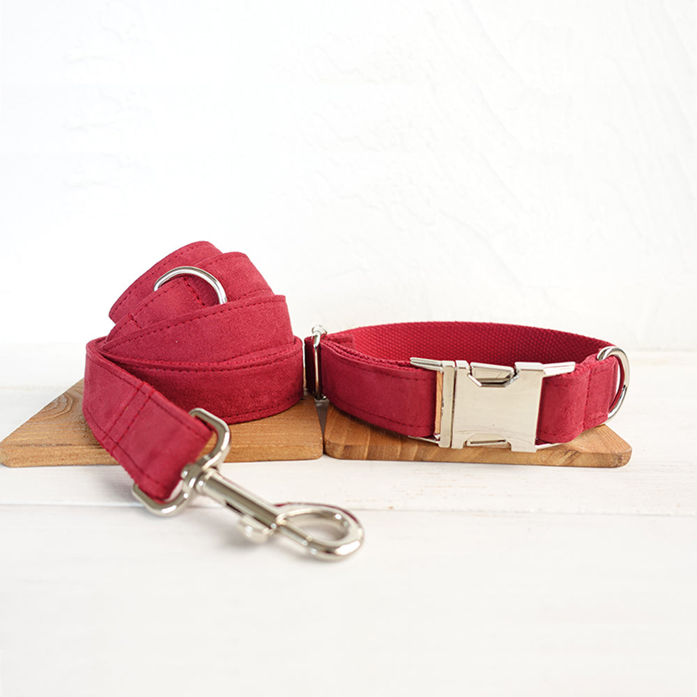 Custom Cherry Dog Collar And Leash Set