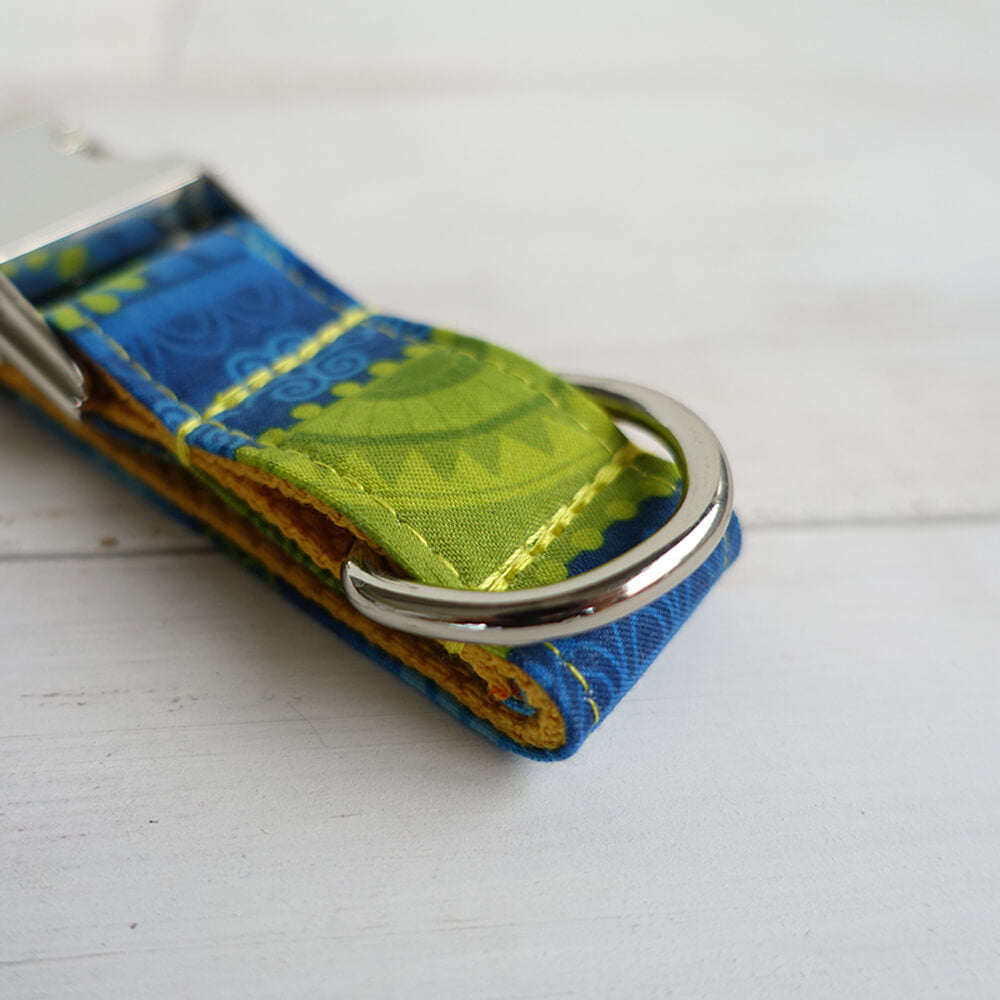 Custom Folk Yellow Dog Collar Set